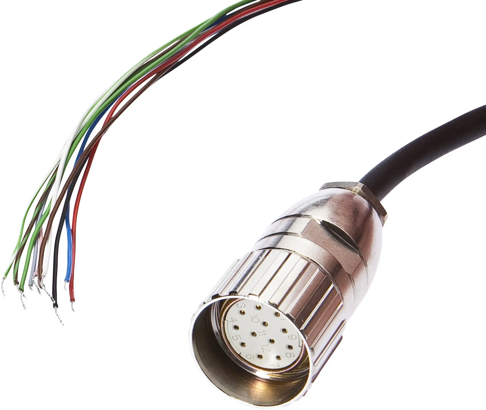 ipf Electronic AV000023, Zubehör, Anschlussleitung, 2m, M23 Dose 12polig gerade,