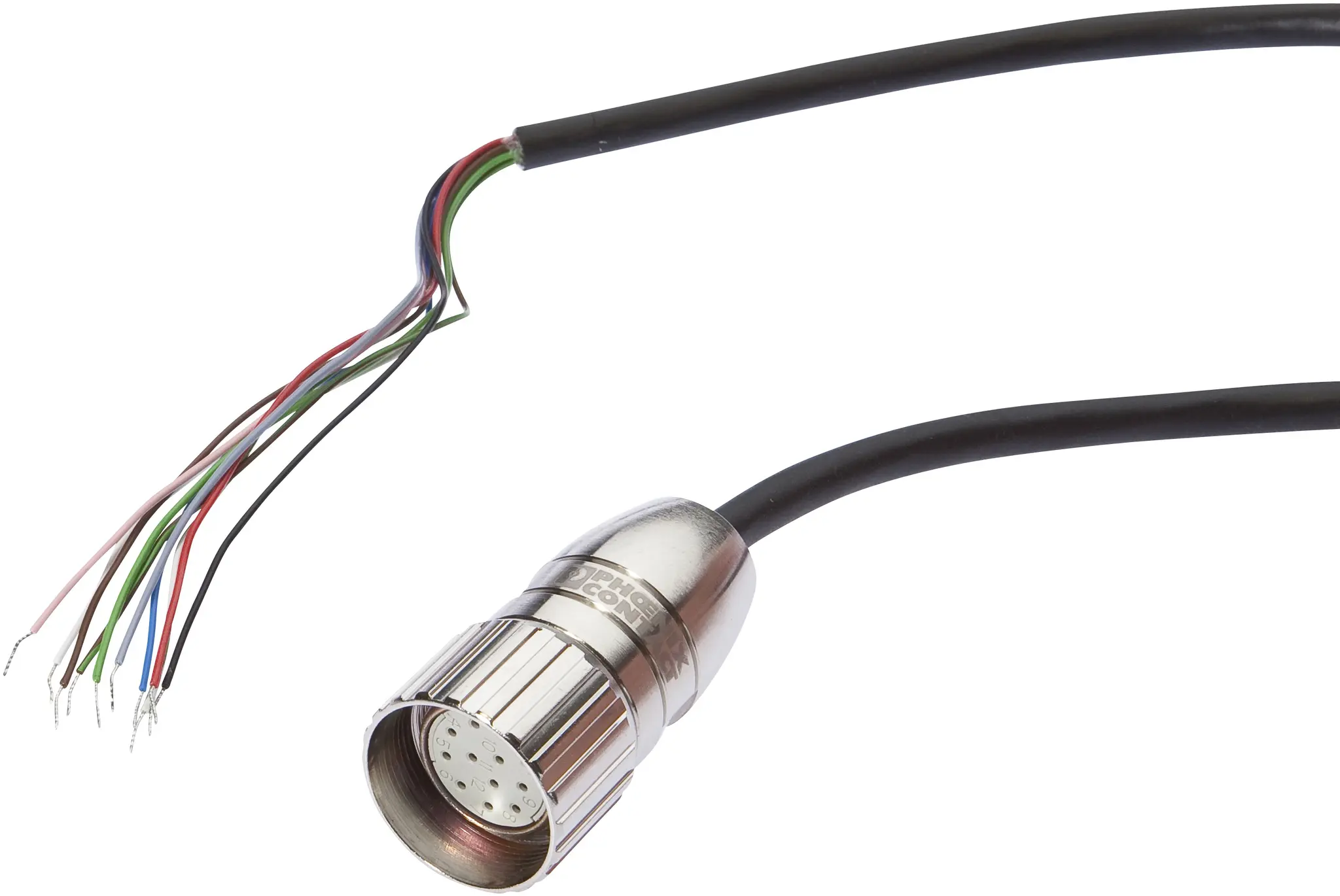 ipf Electronic AV000095, Zubehör, Anschlussleitung, 5m, M23 Dose 12polig gerade,