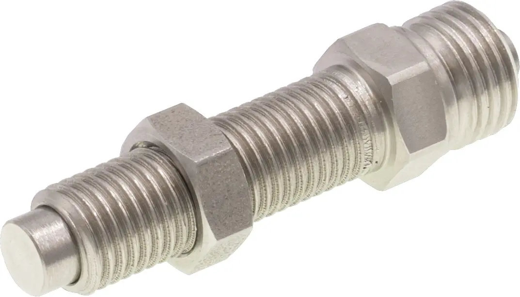 Produktfoto 1 von ipf Electronic AY000033, Zubehör Sensor, Anschlag, M8x1 41lang, Stahl, Stößel