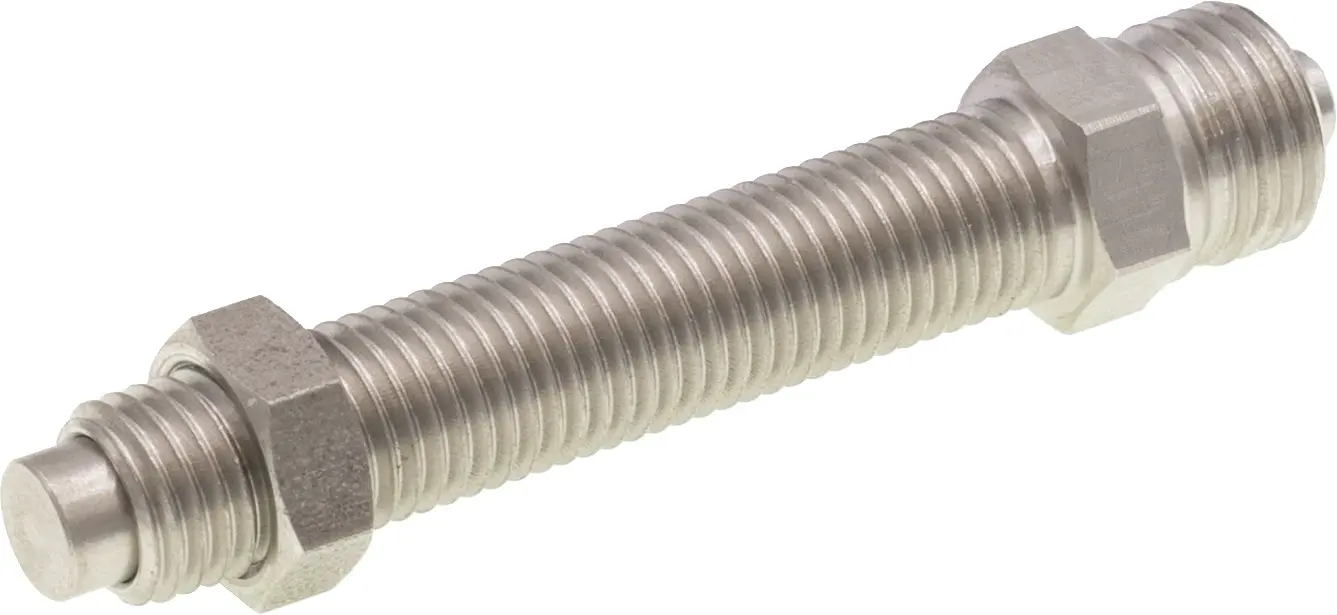 Produktfoto 1 von ipf Electronic AY000035, Zubehör Sensor, Anschlag, M8x1 56lang, Stahl, Stößel