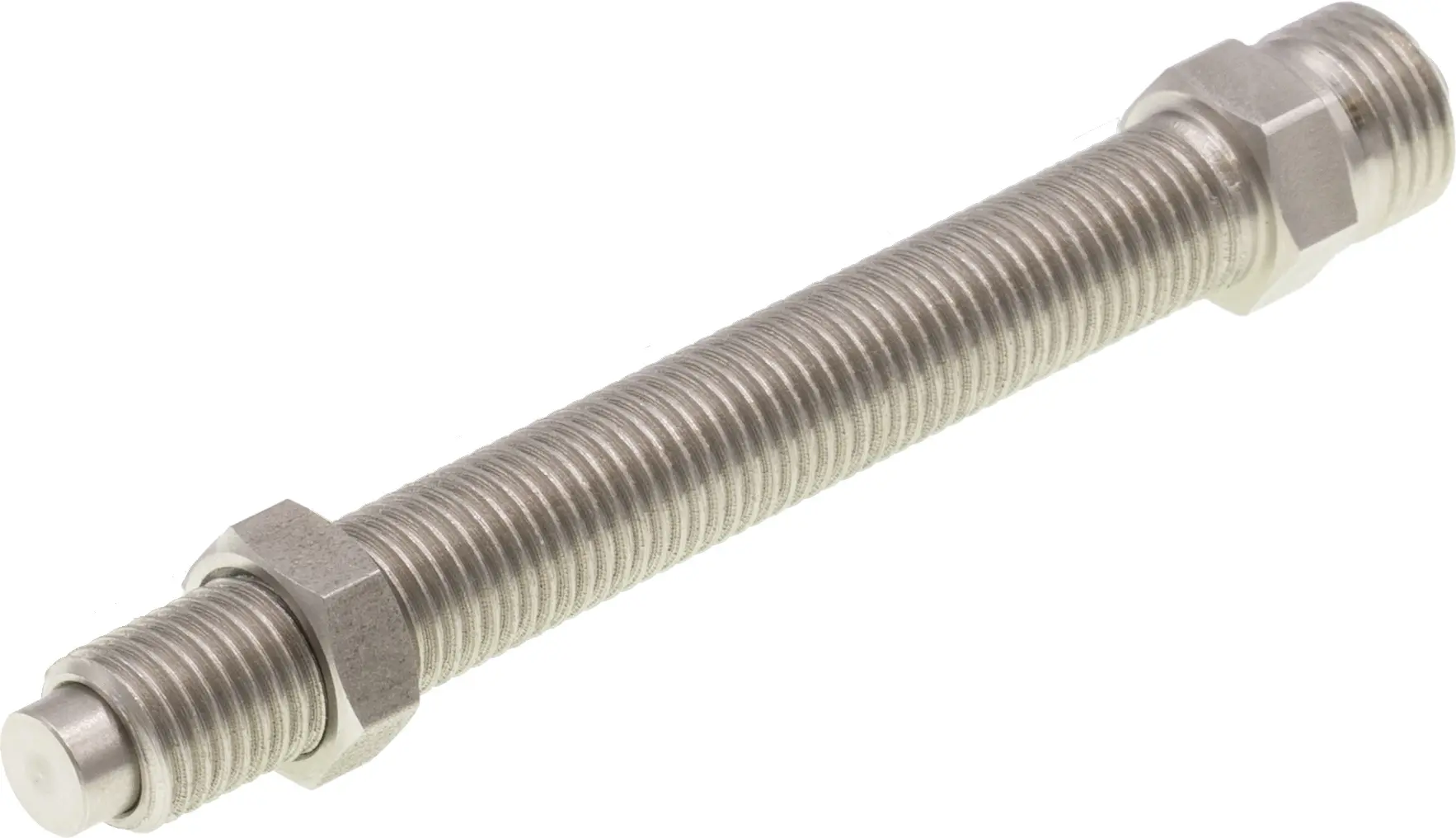 Produktfoto 1 von ipf Electronic AY000080, Zubehör Sensor, Anschlag, M8x1 75lang, Stahl, Stößel