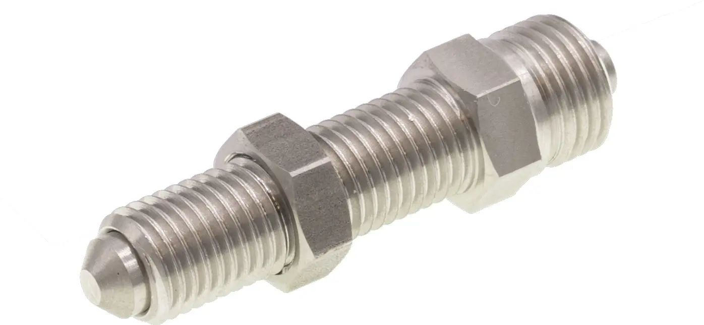 Produktfoto 1 von ipf Electronic AY000107, Zubehör Sensor, Anschlag, M8x1 41lang, Stahl, Stößel