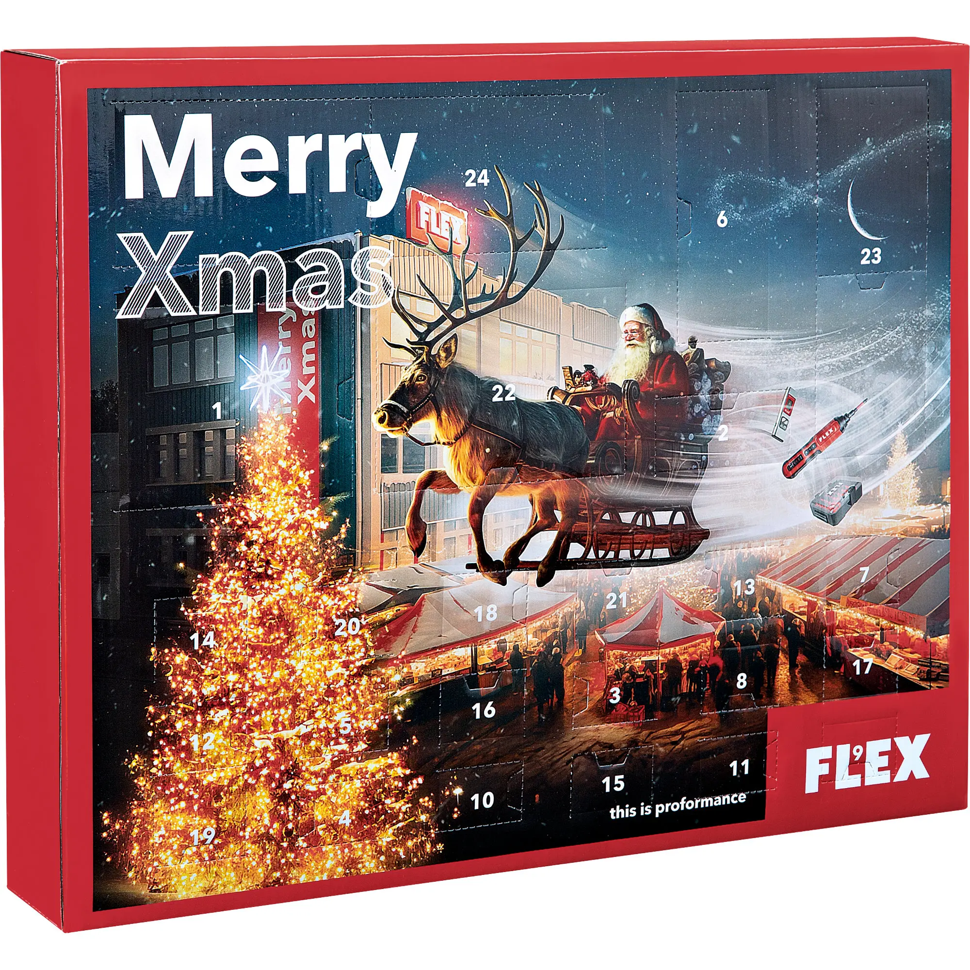 Produktfoto 1 von FLEX Tools 533102, Werkzeug Adventskalender - Weihnachtskalender 2024