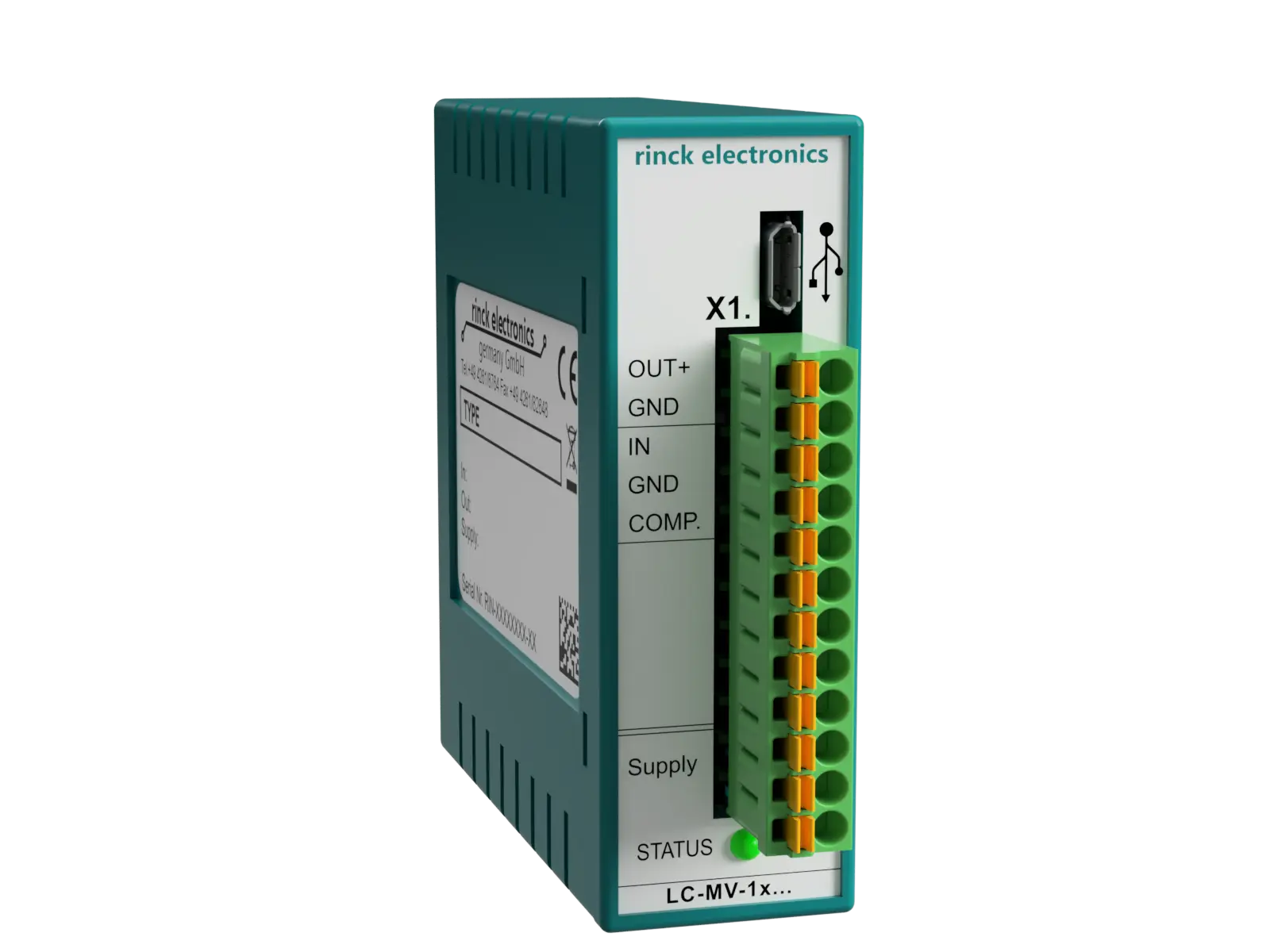 Produktfoto 1 von Rinck Electronic LC-MV-1xSensor, 1-Kanal Messumsetzer, 1x IN: Widerstand