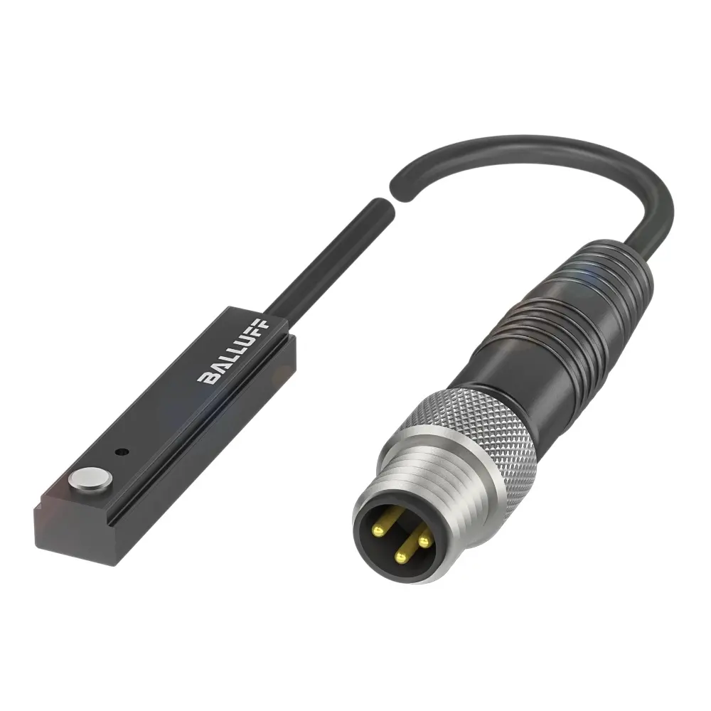 Produktfoto 1 von BALLUFF BMF 307K-PS-C-2-SA2-S49-00,3, Zylinderschalter f. Nutformen