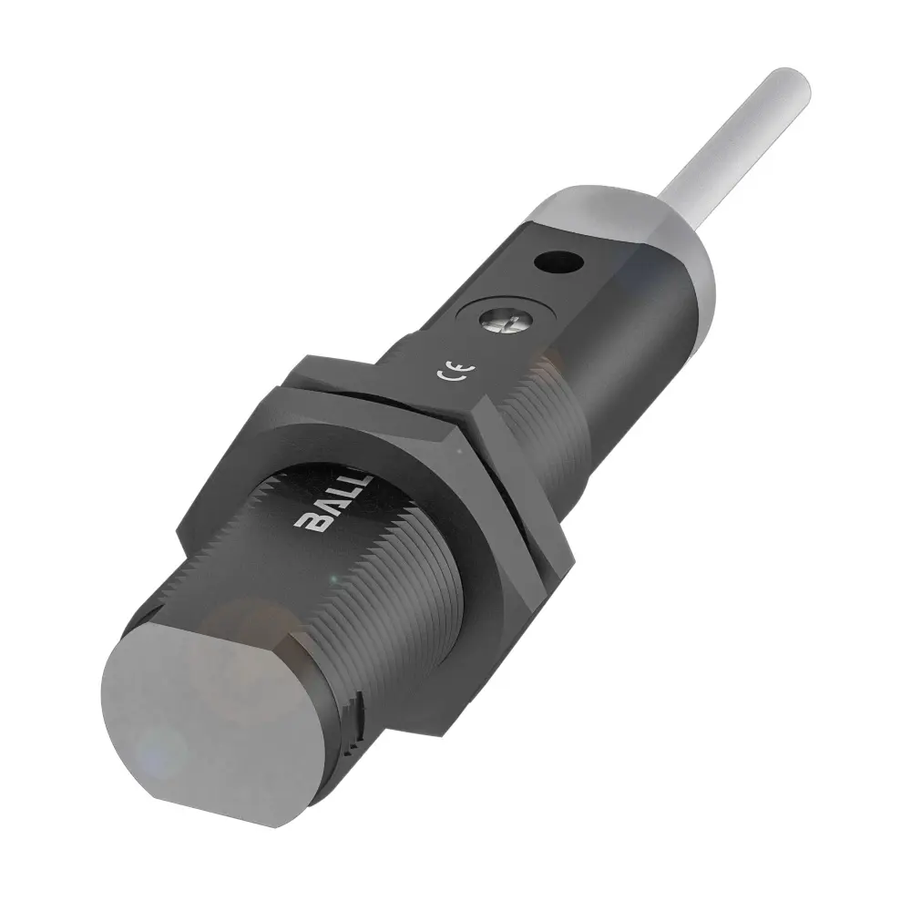 Produktfoto 1 von BALLUFF BOS 18KF-PA-1PE-C-02, Zylindr. Lichttaster M18+unterschiedl. Licht