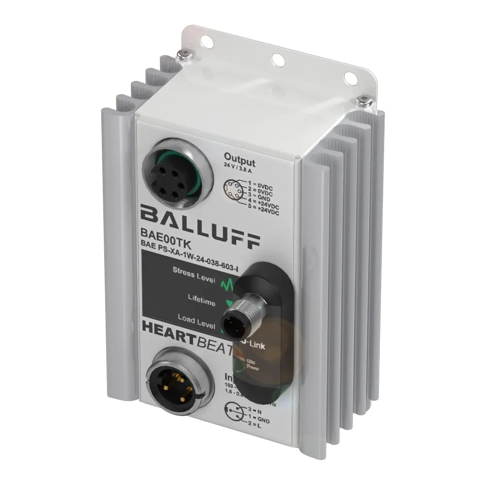 Produktfoto 1 von BALLUFF BAE PS-XA-1W-24-038-603-I, Heartbeat®-Netzgeräte+IO-Link-Schnittstelle