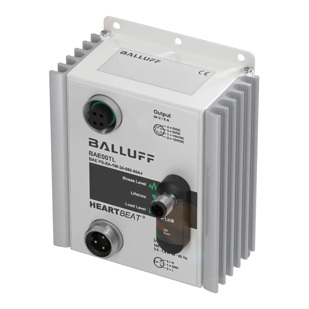 Produktfoto 1 von BALLUFF BAE PS-XA-1W-24-080-604-I, Heartbeat®-Netzgeräte+IO-Link-Schnittstelle