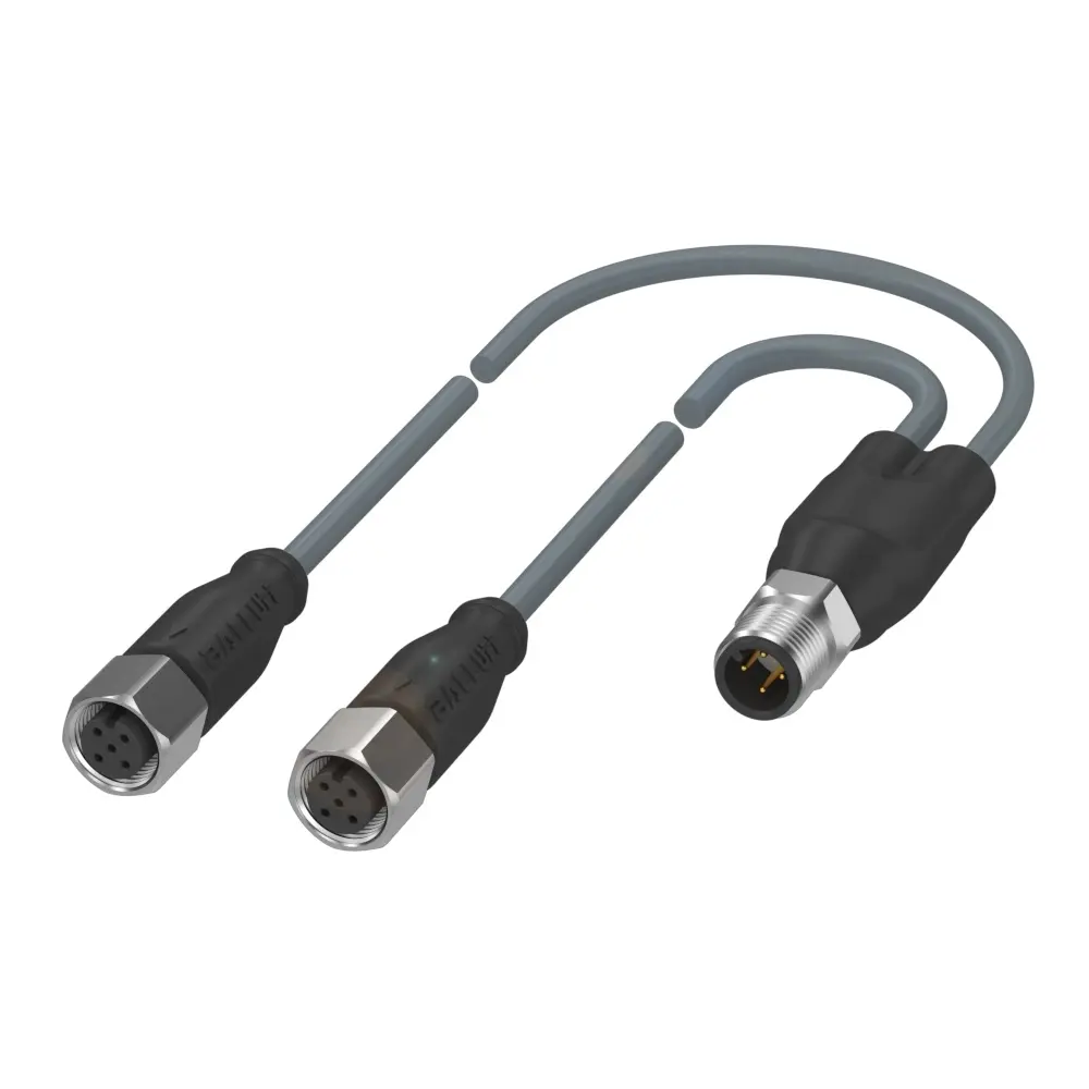 Produktfoto 1 von BALLUFF BCC S414-S415-S415-U2043-025, Y-Verteiler, P/n: BCC0E9E
