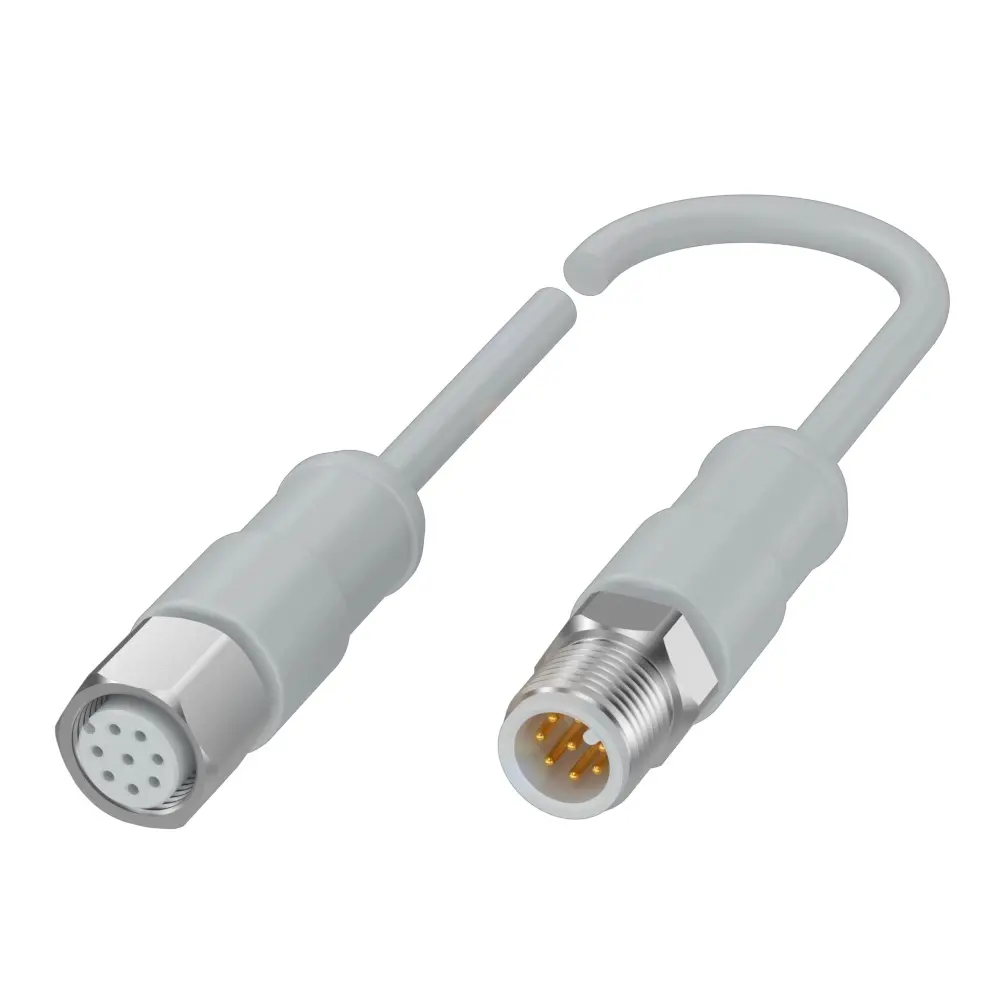 Produktfoto 1 von BALLUFF BCC S4B8-S4B8-3A-321-YX8825-050-C009, Kabel f. Lebensmittel