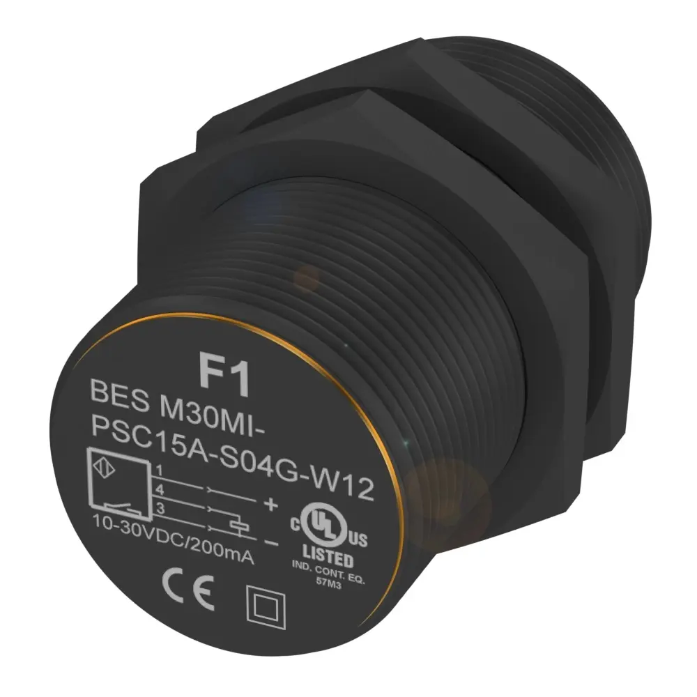 Produktfoto 1 von BALLUFF BES M30MI-PSC15A-S04G-W12, Zylindrische Sensoren f. magnetfeldfeste Anw.