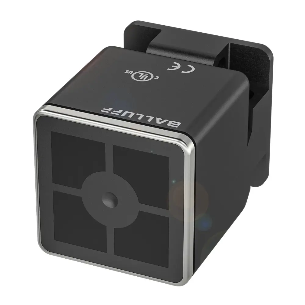 Produktfoto 1 von BALLUFF BES Q40KFU-POC20A-S04K, Faktor 1 in quadratischer Ausführung+40 mm Höhe