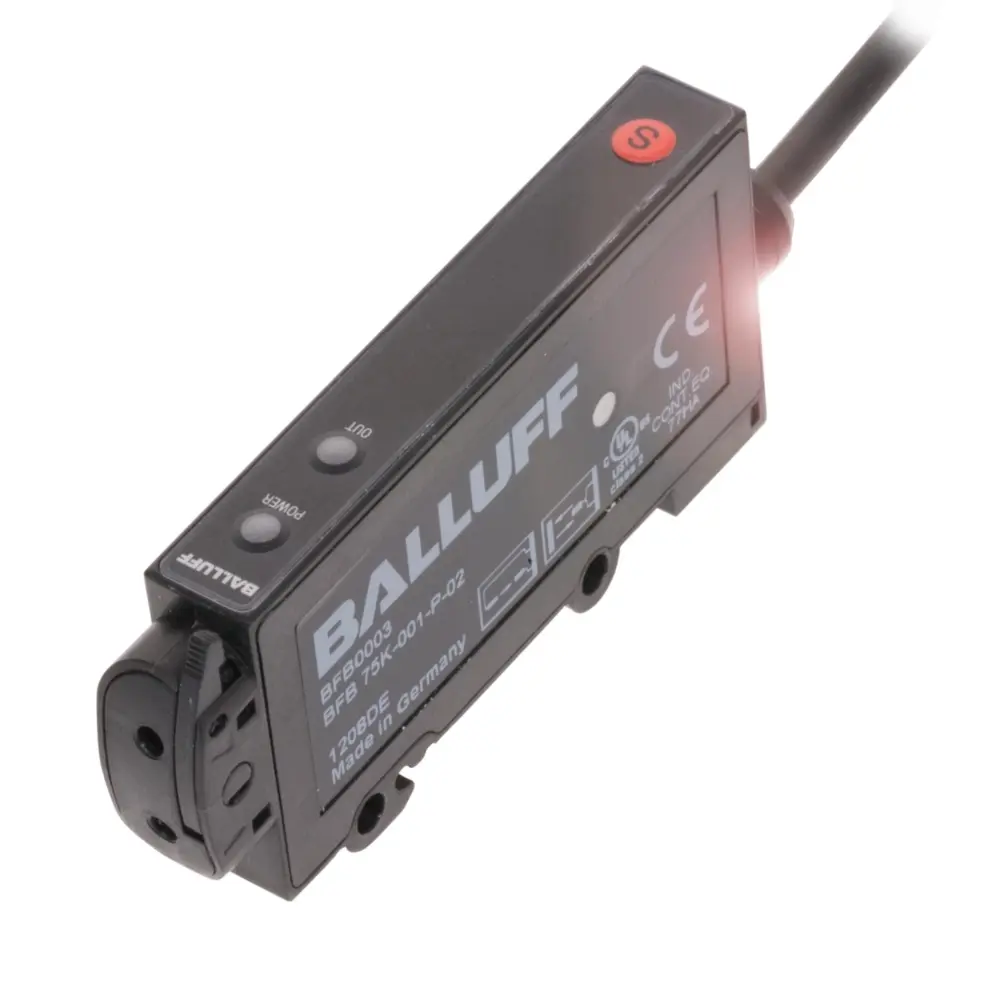 Produktfoto 1 von BALLUFF BFB 75K-001-N-02, Quadratische Faserbasisgeräte, P/n: BFB0001