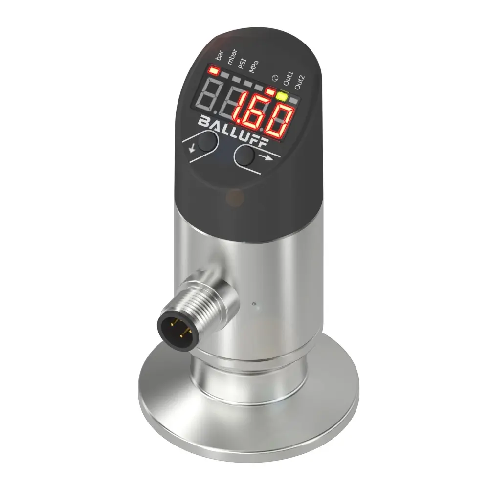 Produktfoto 1 von BALLUFF BSP M750-ZT009-P00S2B-S4-006, Frontbündige Drucksensoren mit Display
