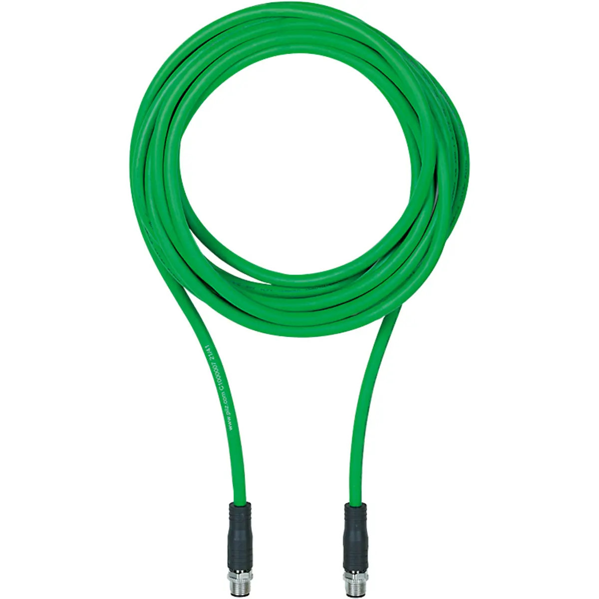 Produktfoto 1 von PILZ Cable/PN/M12-4SMX/M12-4SMX/D/020/Q324/GN Anschlusstechnik P/N: C1000009