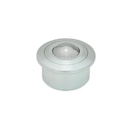 Produktfoto 1 von GANTER NORM GN 509.1-45-SBL, Kugelrolleneinheiten, Gehäuse Stahl/, m. Kragen