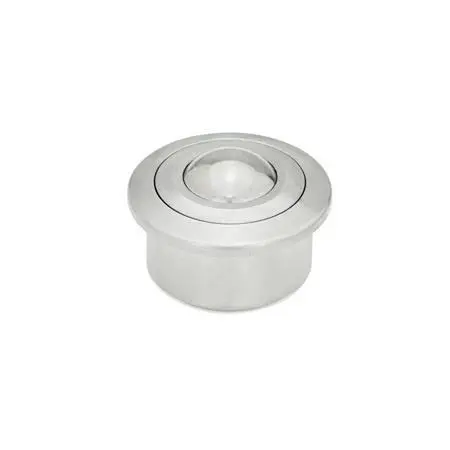 Produktfoto 1 von GANTER NORM GN 509.1-45-NNI, Kugelrolleneinheiten, Gehäuse Stahl/, m. Kragen