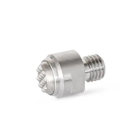 Produktfoto 1 von GANTER NORM GN 709.15-13-M6-RH, Spannplatten, Edelstahl, mit Gewindestift