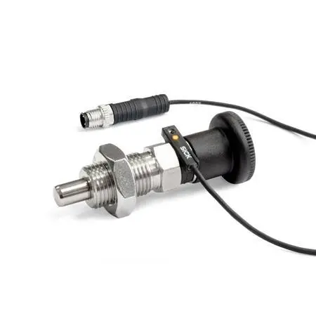Produktfoto 1 von GANTER NORM GN 817.6-6-9-EB-S-0,5, Rastbolzen, m. Sensor f. Positionsüberwachung