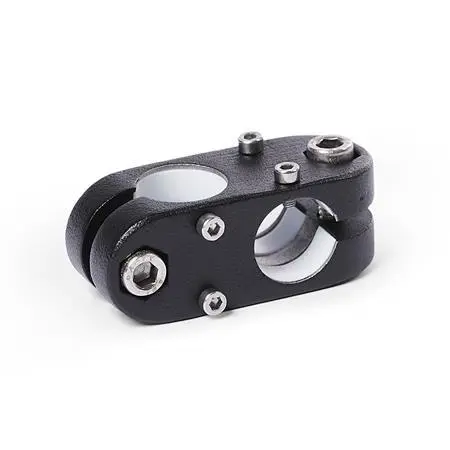 Produktfoto 1 von GANTER NORM GN 131.2-G18-G18-2-SW, Zwei-Wege-Linearantriebsverbinder