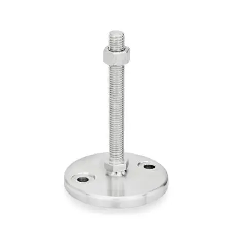 Produktfoto 1 von GANTER NORM GN 23-120-M24-125-D0-T, GN 23 Leveling Feet, with Turned Base Plate