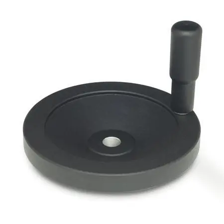 GANTER NORM GN 323-250-K26-A, Scheibenhandräder, schwarz, pulverbesch