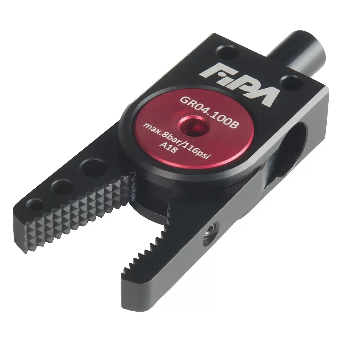 Produktfoto 1 von FIPA GR04.100B, Serie 100 Greifzange Zägezahn rund, ohne Sensor