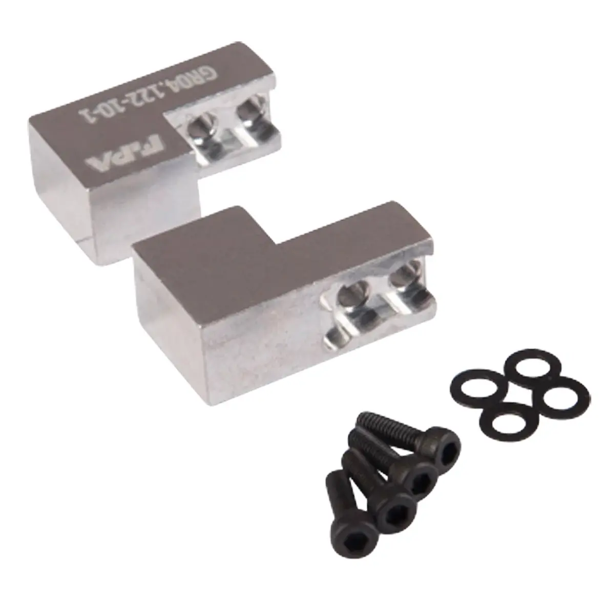 Produktfoto 1 von FIPA GR04.122-10-1, Greifbackensatz f. 2 Finger Parallelgreifer Aluminium