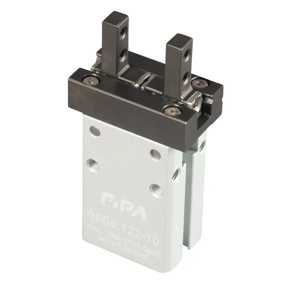 Produktfoto 1 von FIPA GR04.122-10, 2-Finger Parallelgreifer Kolben-Ø10mm, Gesamthub 4mm