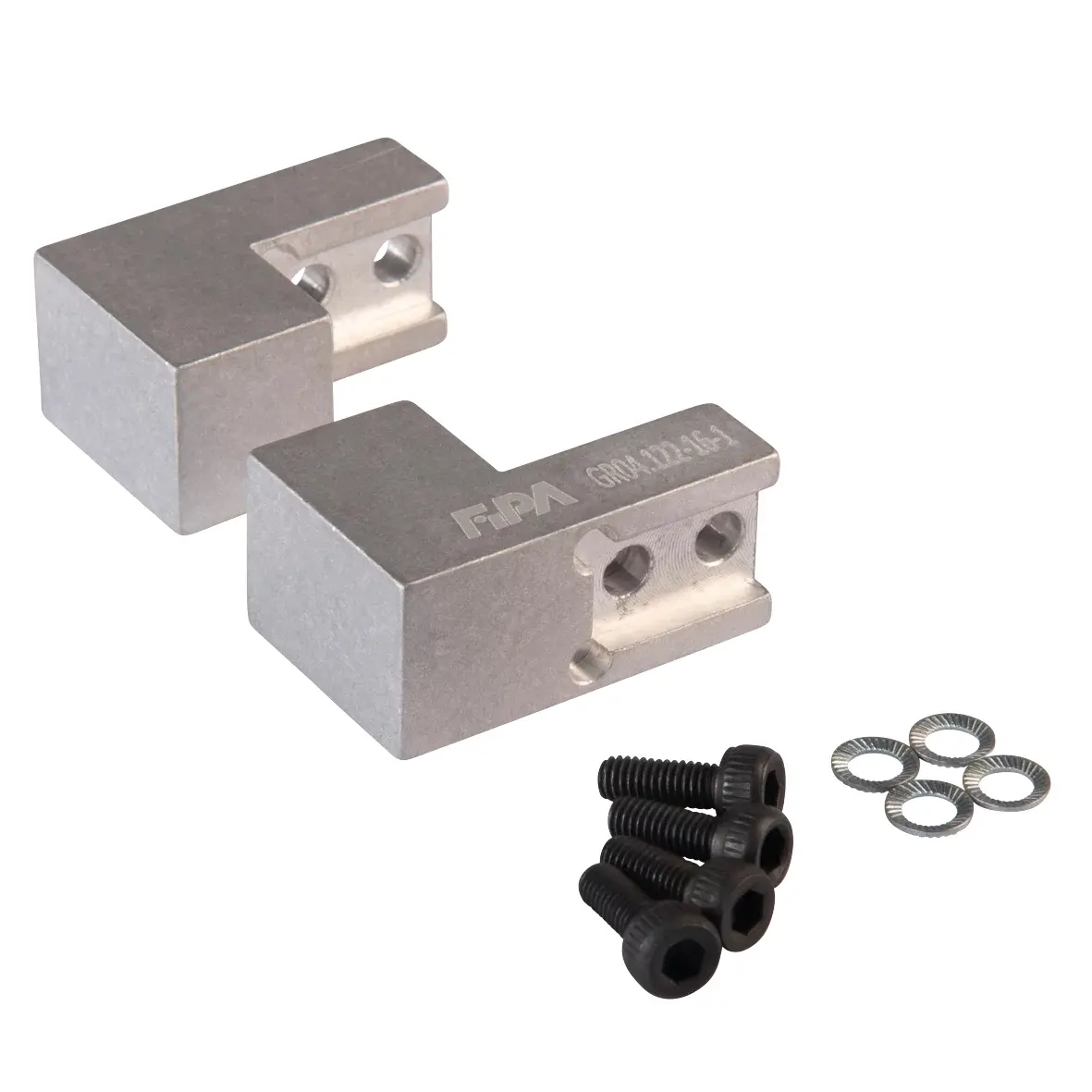 Produktfoto 1 von FIPA GR04.122-16-1, Greifbackensatz für Parallelgreifer Aluminium