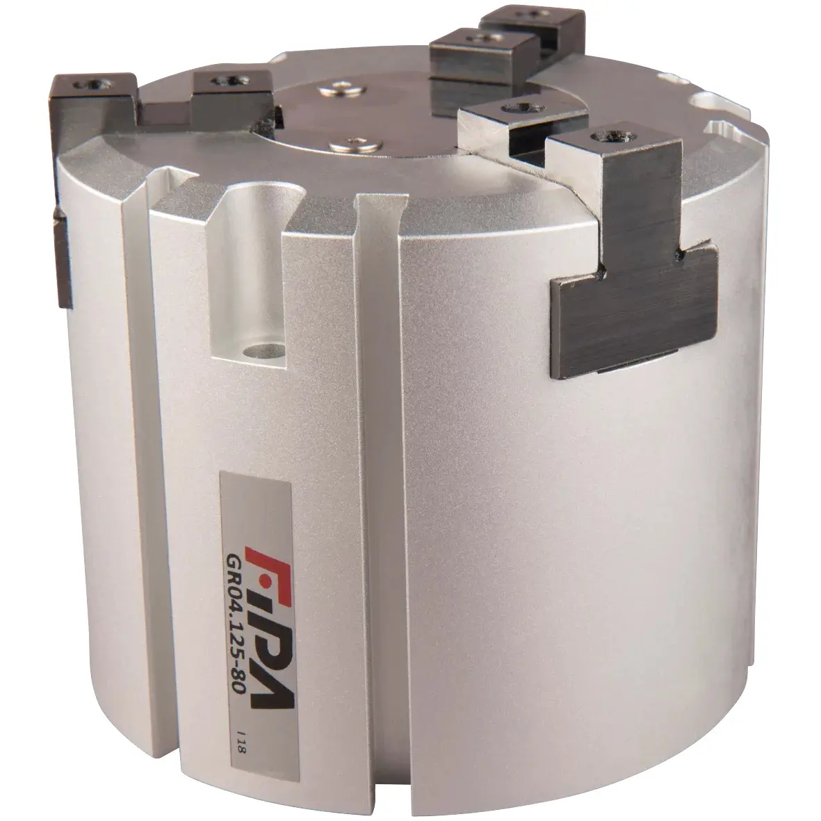 FIPA GR04.125-80, 3-Finger Parallelgreifer Schließkraft bei 6 bar 650 N