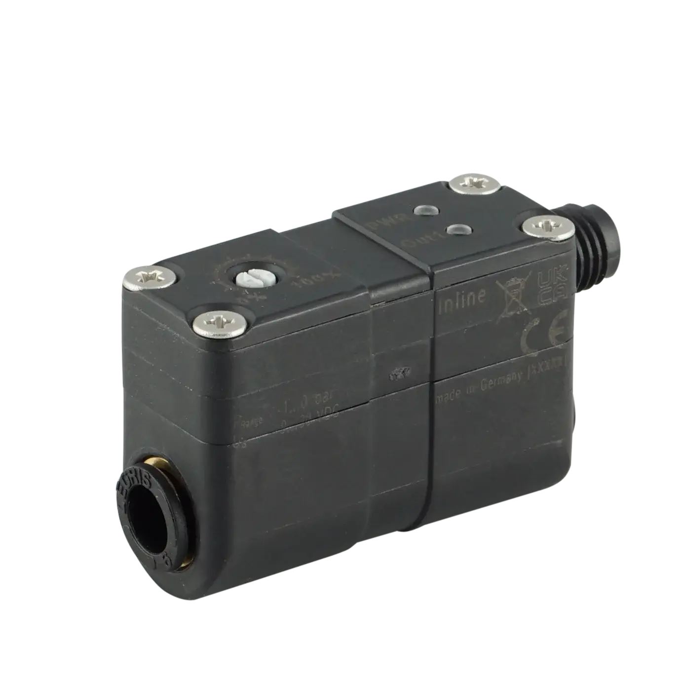 Produktfoto 1 von FIPA GS02.006, Elektronischer Vakuumschalter Inline 2x D6 1x PNP NO, -1..0 bar