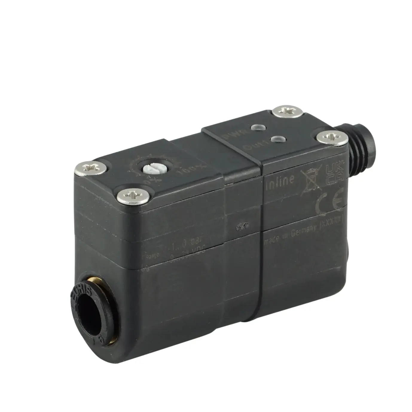 Produktfoto 1 von FIPA GS02.006, Elektronischer Vakuumschalter Inline 2x D6 1x PNP NO, -1..0 bar