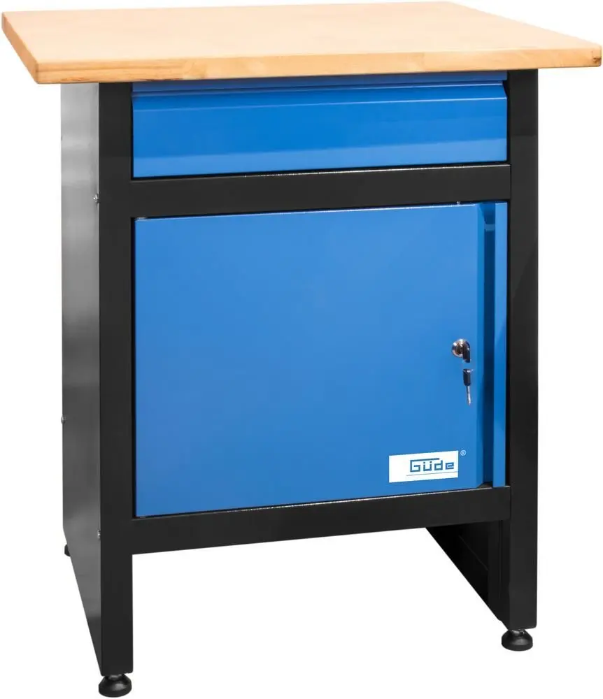 Produktfoto 1 von Güde 40482, Werkbank GW 1/1 S EcoLine Gummibaum Arbeitsplatte max. 300kg