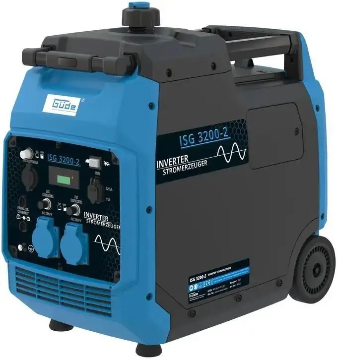 Produktfoto 1 von Güde 40721, Generator Inverter Stromerzeuger ISG 3200-2 2x230V USB 3,5kW 6,1PS