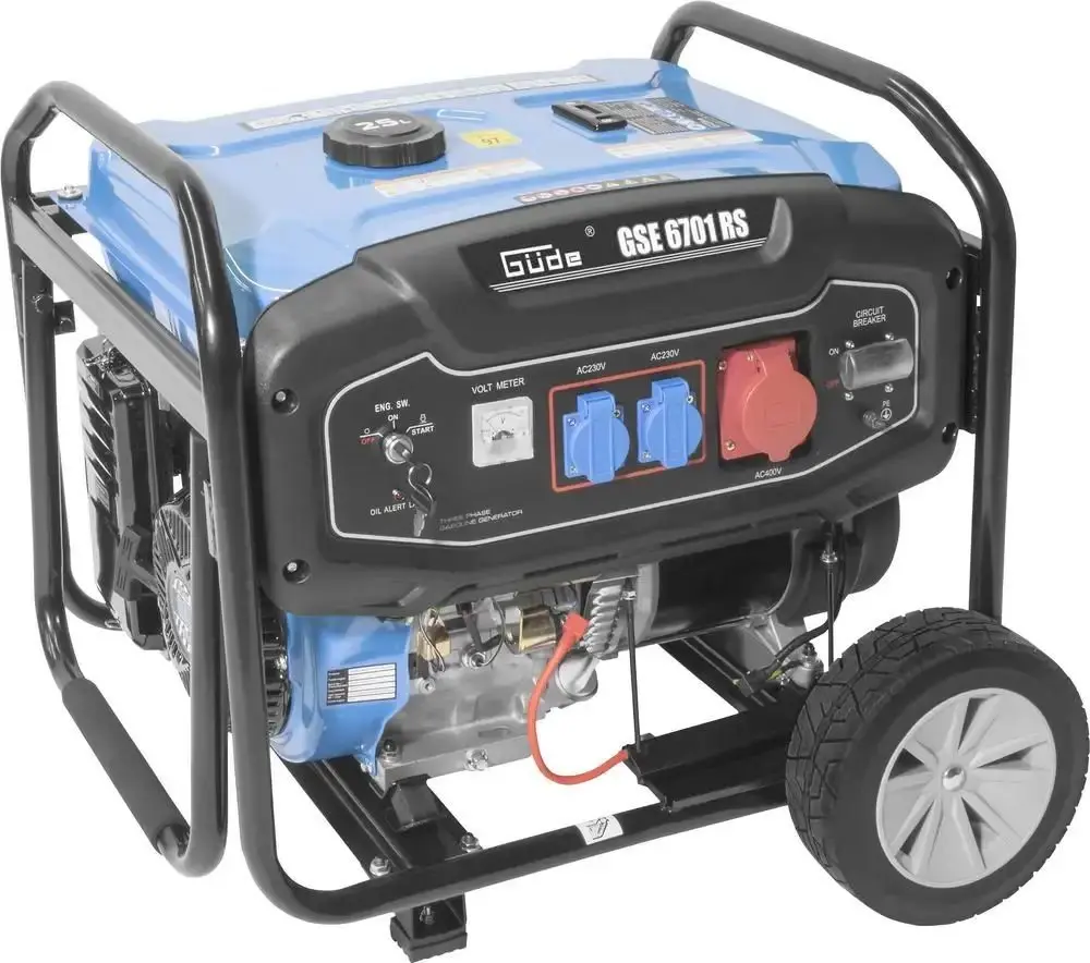 Produktfoto 1 von Güde 40730, Generator Stromerzeuger GSE 6701 RS 5,5kW 230V/400V E-Start