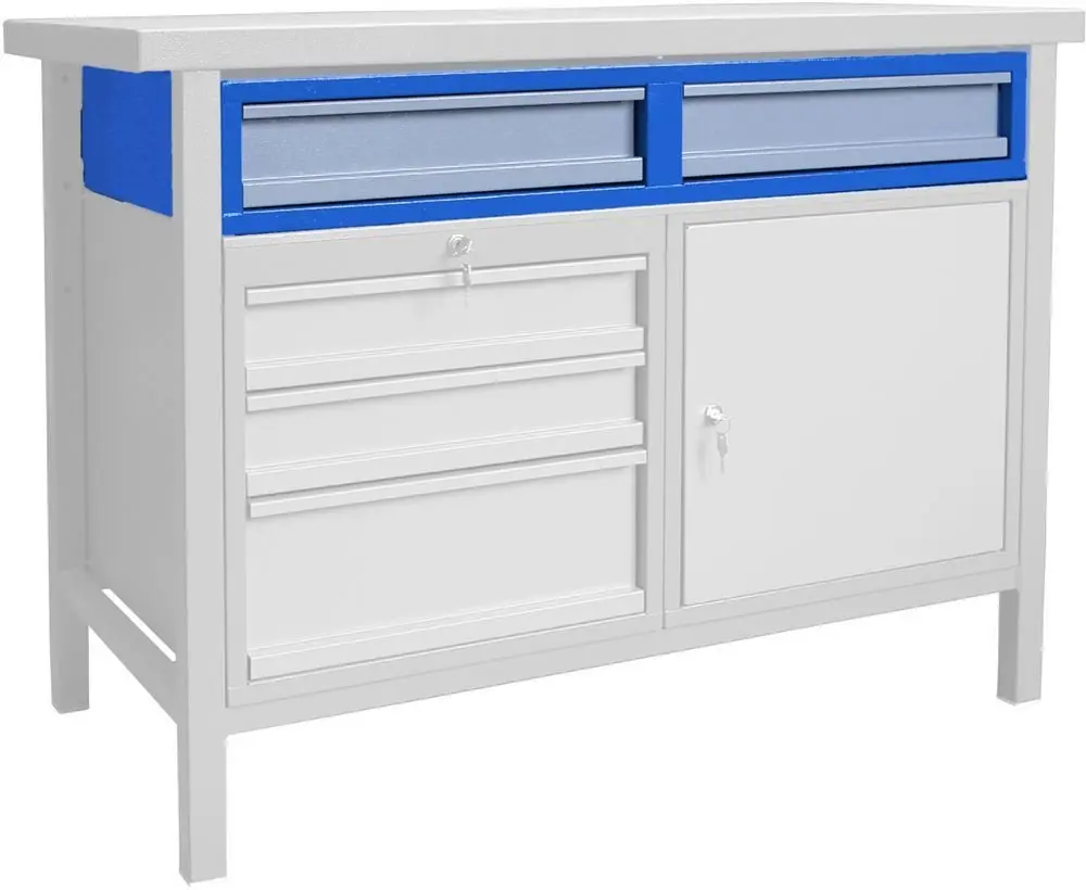 Produktfoto 1 von Güde 40934, Unterbaucontainer 2 Schubladen Stahlblech max. 40 kg Last