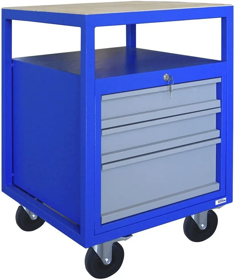 Produktfoto 1 von Güde 40976, Rollwerkbank P 600 S Lenkrollen 3 Schubladen Vollauszug