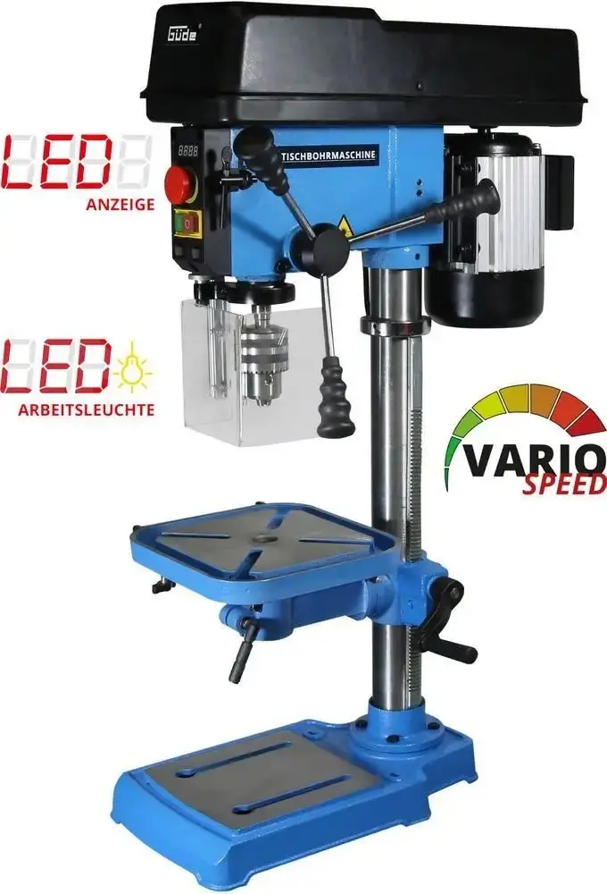 Produktfoto 1 von Güde 55220, Q9 Tischbohrmaschine GTB 16/500 VARIO LED & Digitalanzeige