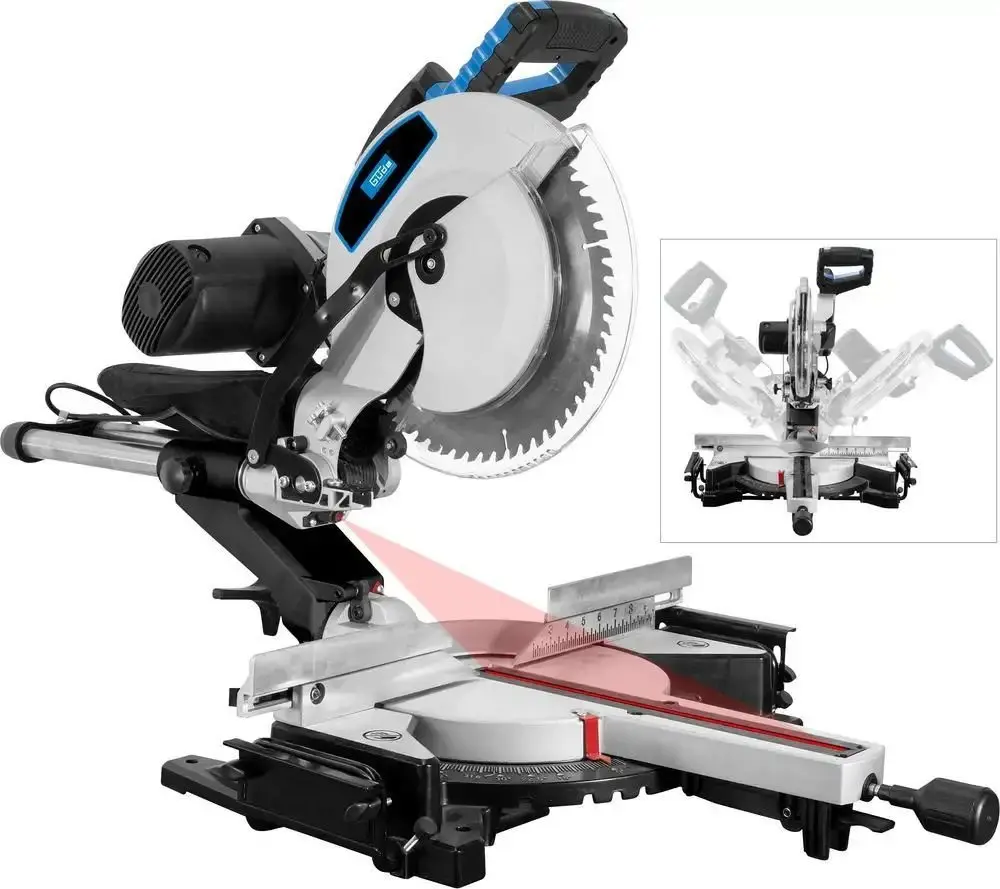 Güde 55259, Q9 Kappsäge Zugsäge Gehrungssäge 230V/2000W GRK 3034.1 106x325mm
