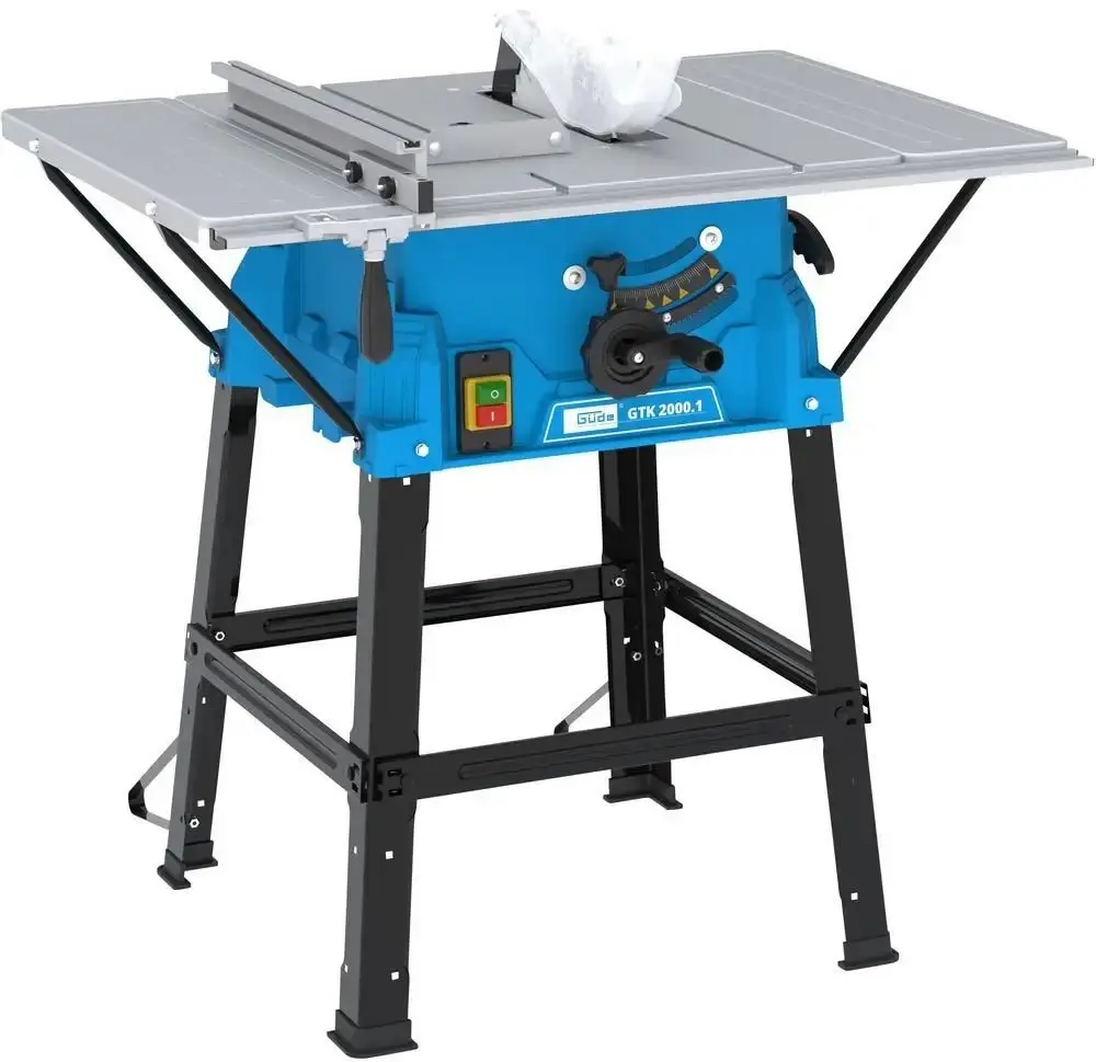 Produktfoto 1 von Güde TISCHKREISSÄGE GTK2000.1 230V/2000W 250mm HM-Sägeblatt inkl. Untergestell
