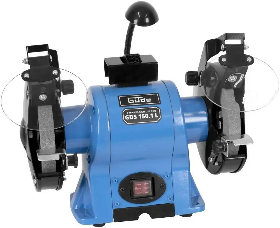 Produktfoto 1 von Güde 55271, Q9 Doppelschleifer Schleifbock GDS 150.1 L 230V 350 Watt 150 mm