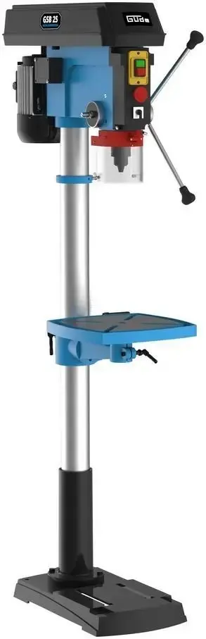 Produktfoto 1 von Güde 55423, Q9 Säulenbohrmaschine GSB 25 Bohrtisch 325x325 mm 400V R/L