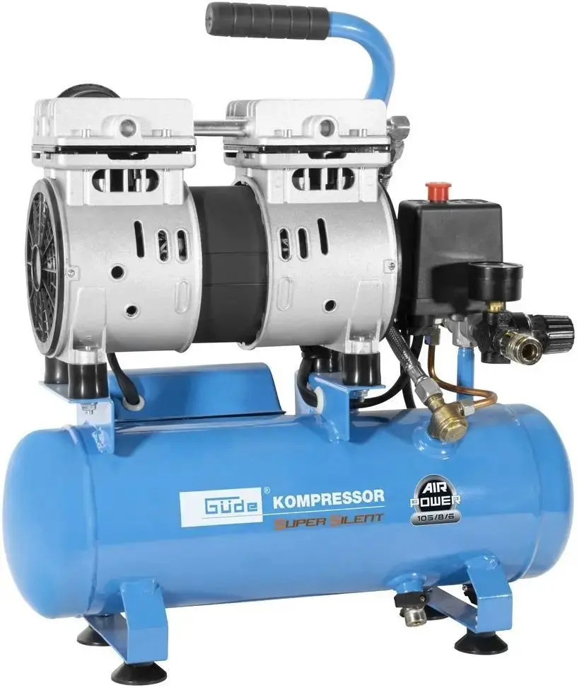 Produktfoto 1 von Güde 50133, Kompressor Ölfrei Airpower 105/8/6 SILENT 2 Zylinder