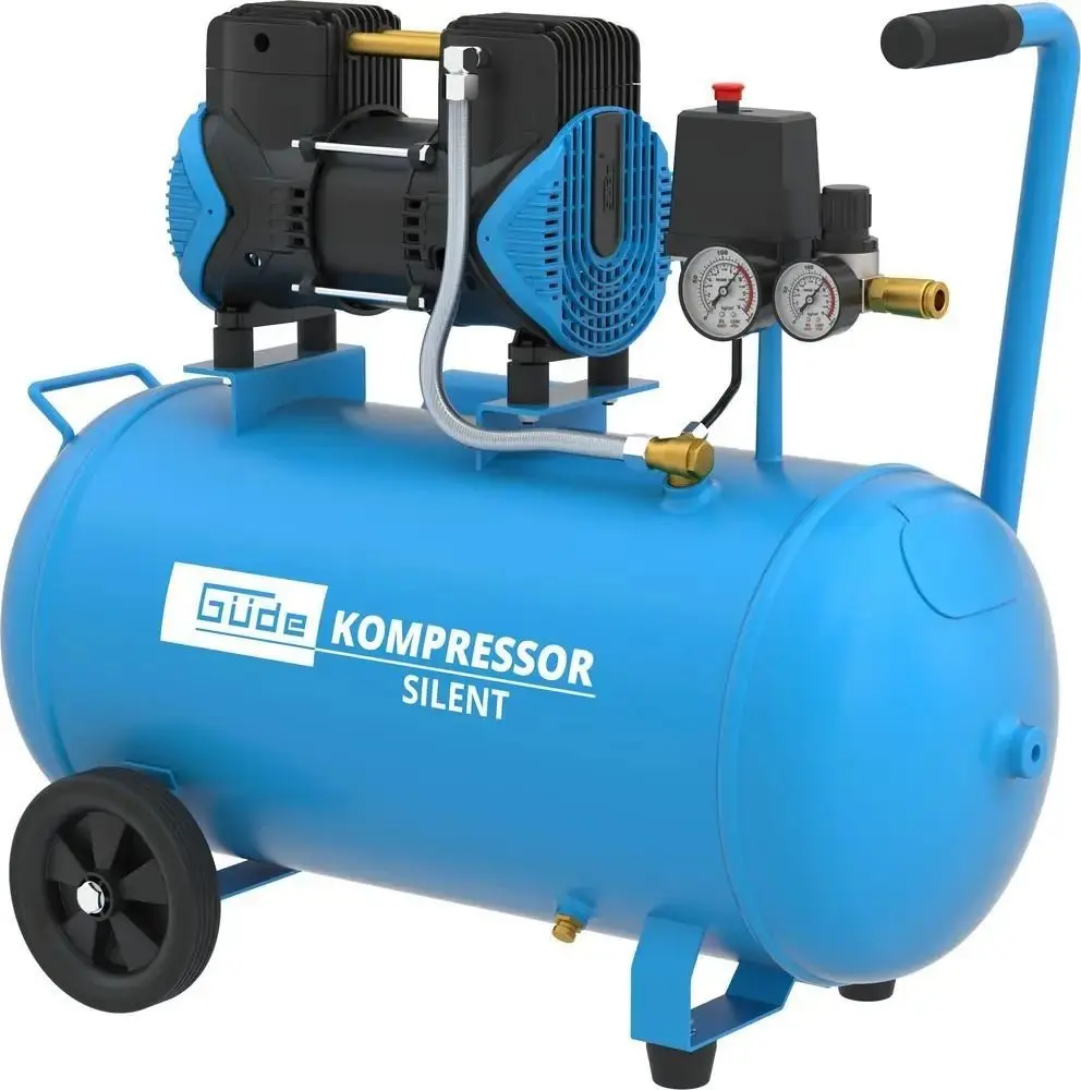Produktfoto 1 von Güde ölfreier Doppelkolben Kompressor Airpower 270/8/50 230V SILENT 8 bar