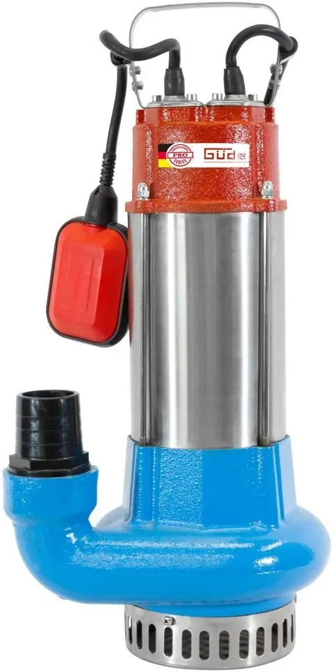 Produktfoto 1 von Güde 75800, Q9 Schmutzwassertauchpumpe PRO 1100A 1100 Watt 27000 l/h