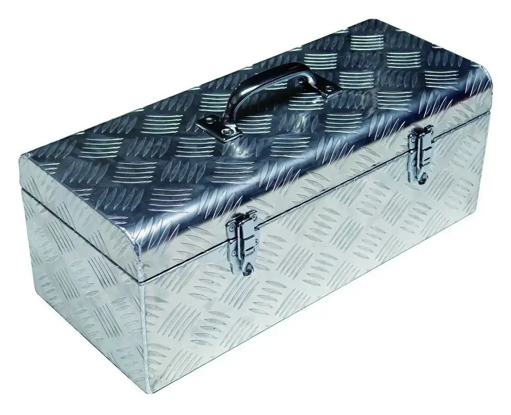 Produktfoto 1 von Güde Q9 Alu Werkzeugkasten Transportbox Aufbewahrungsbox aus Riffelblech GT 57