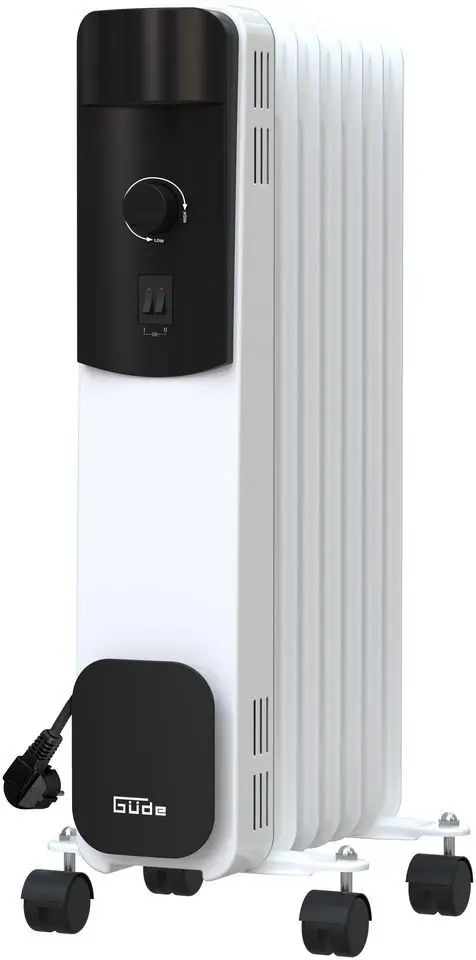 Produktfoto 1 von Güde Ölradiator OR 1500-7 220V 1,5kW 3 Heizstufen 7 Heizrippen