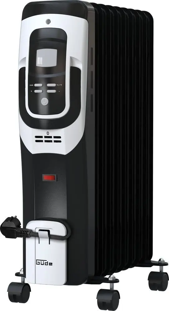 Güde 85192, Ölradiator OR 2000-9 DT 220V 2kW 9 Rippen LCD-Display Timer