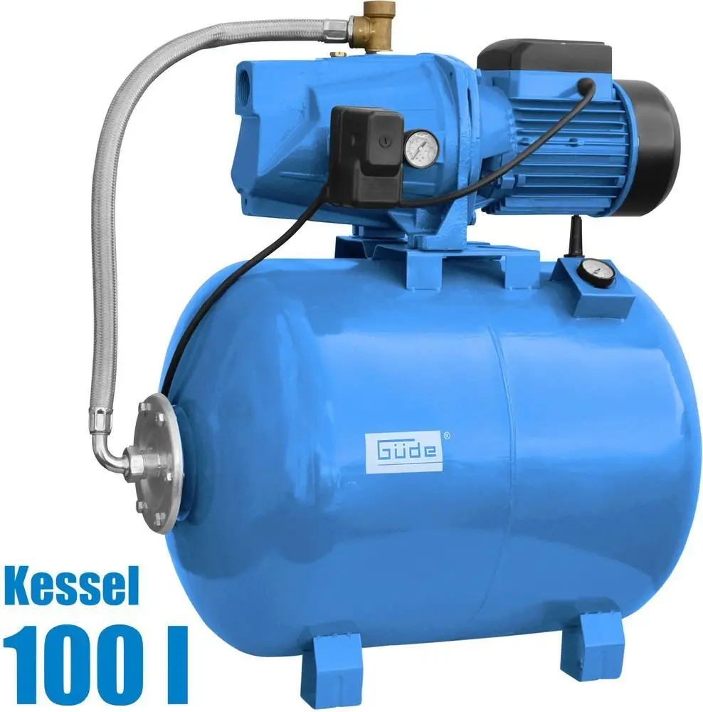 Produktfoto 1 von Güde 94173, Q9 Hauswasserwerk HWW 2100 G mit 100l Druckkessel 6000 L/h